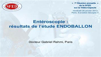 Entéroscopie : résultats de l'étude ENDOBALLON