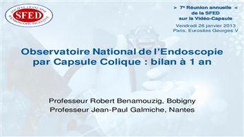 Observatoire National de l'Endoscopie par Capsule Colique : bilan à 1 an
