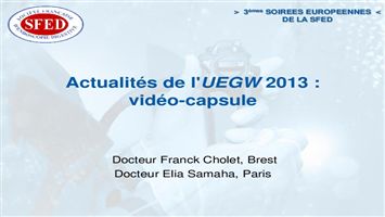 Actualités de l'UEGW 2013 : vidéo-capsule