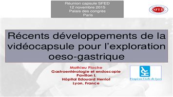 Récents développements de la vidéo-capsule pour l’exploration œso-gastrique