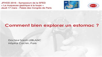 Comment bien explorer un estomac ?