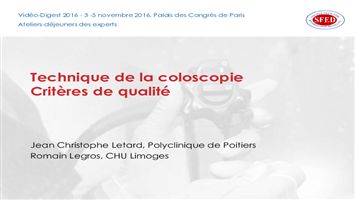 Technique de la coloscopie