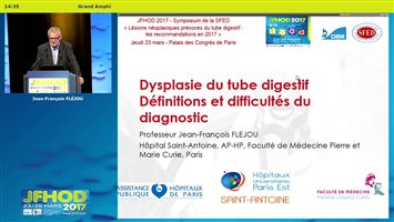 Dysplasie du tube digestif : définitions et difficultés du diagnostic (vidéo)