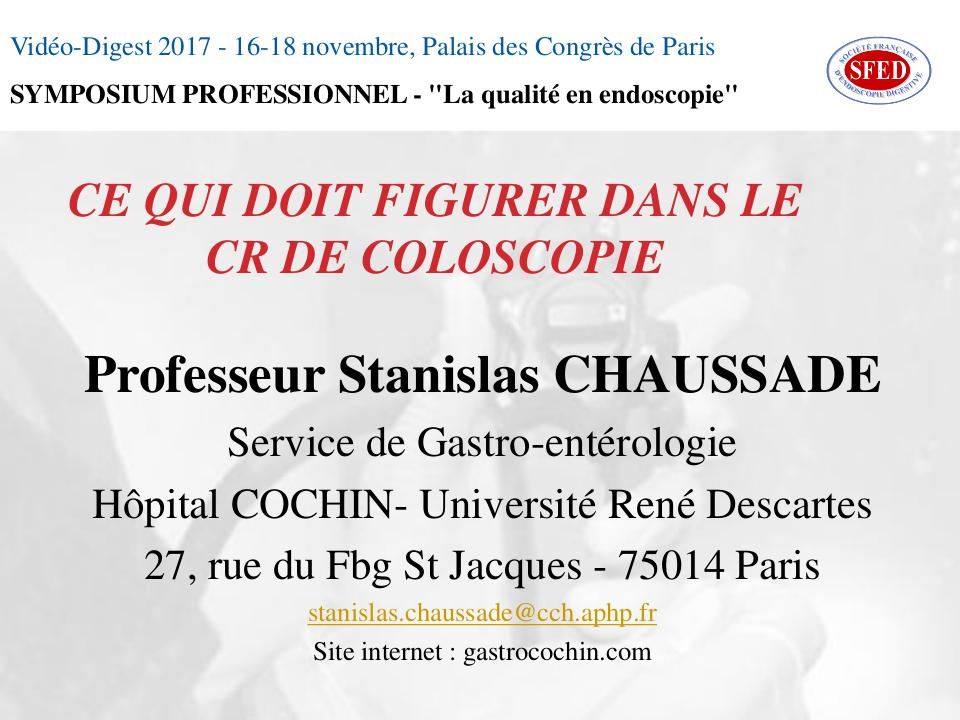 Ce qui doit figurer dans le compte-rendu de coloscopie