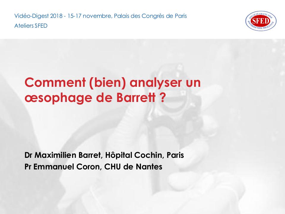 Comment (bien) analyser un œsophage de Barrett ?