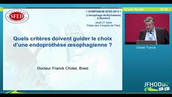 Quels critères doivent guider le choix d'une prothèse œsophagienne ? (vidéo)