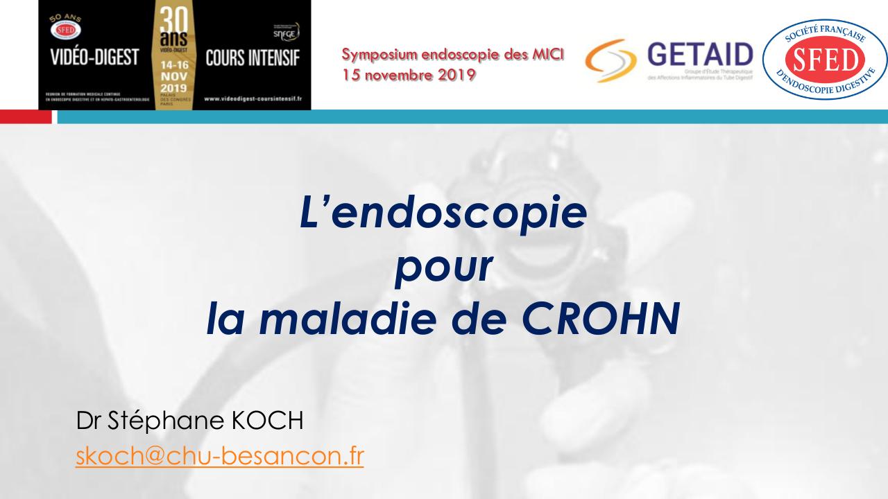 L'endoscopie pour la maladie de Crohn