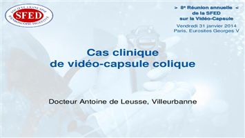 Cas clinique de vidéo-capsule colique