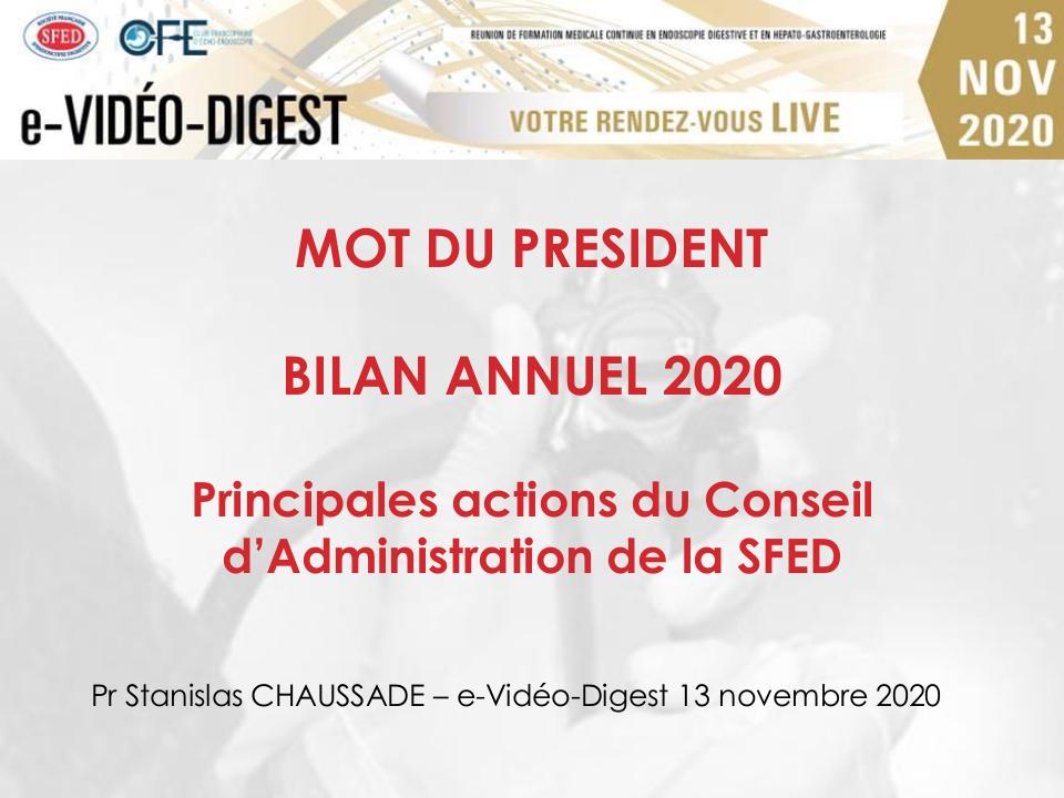 Allocution du président de la SFED à e-Vidéo-Digest
