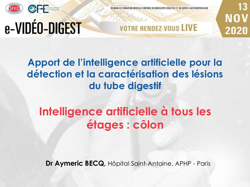 Intelligence artificielle à tous les étages : côlon