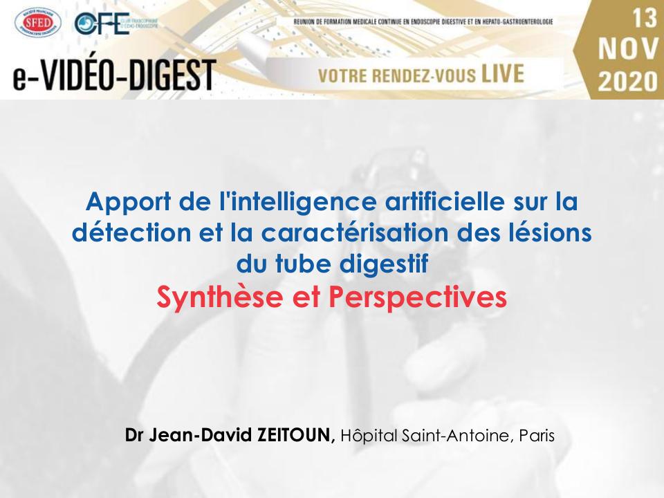 Apport de l'intelligence artificielle pour la détection et la caractérisation des lésions du tube digestif : synthèse et perspectives