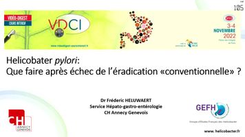 Que faire apres echec de l'eradication "conventionnelle" (PYLERA
