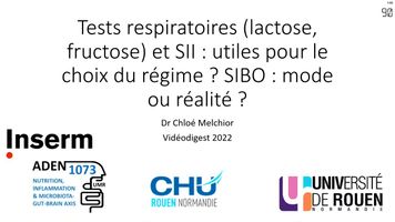 Tests respiratoires (lactose
