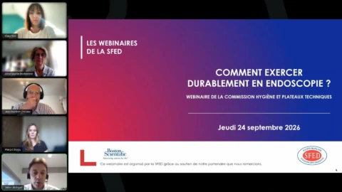 Vignette Webinaire : Comment exercer durablement en endoscopie - Commission Hygiène et Plateaux Techniques